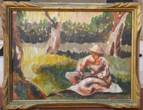 Petit tableau ancien - petit,