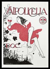 VALPOLICELLA poster manifesto affiche Vino Wine Grapes Vineyard Milo Manara A41
