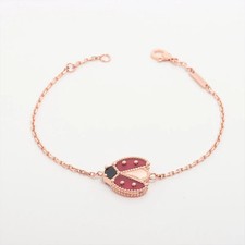 Van Cleef & Arpels lucky spring Carnelian Onyx Bracelet 750(PG) 5.2g
