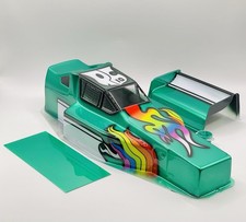 PAINTED VINTAGE TEAM ASSOCIATED RC10 BUGGY MASAMI 1989 WORLDS BODY + WING