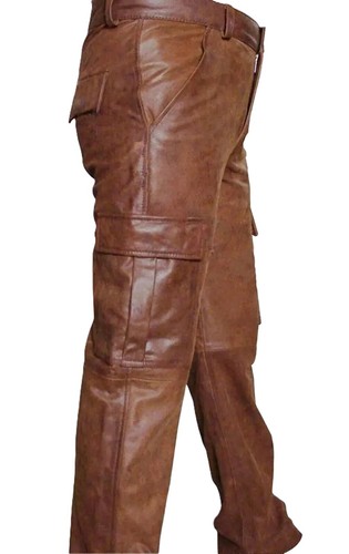 Pantalon cargo homme cuir - cargo,