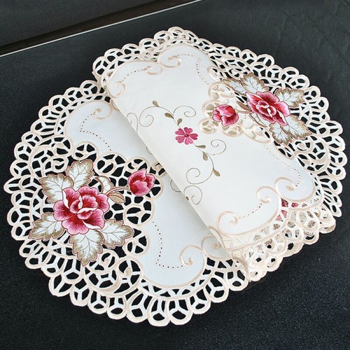 Nappe dentelle brodée - nappe,