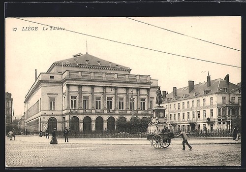 Cpa liège theatre - cpa,