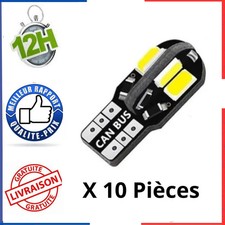 10x T10 W5W LED Bulbs 12V Canbus 6000K Blanc Anti-Erreur Auto Voiture Veilleuse