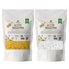 Beeswax Pellets White & Yellow 100% Pure Organic Pastilles Beads Bulk Wholesale