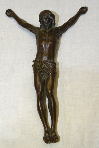 Superbe ancien christ bronze - -superbe,