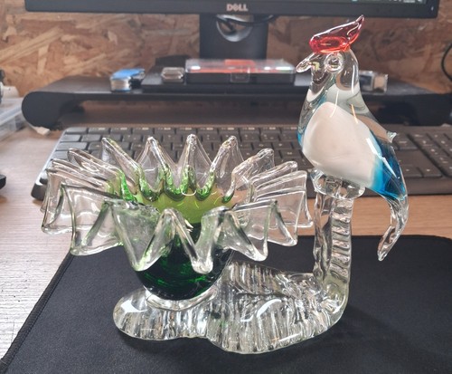 Ancien vide poche coq verre - ancien, en