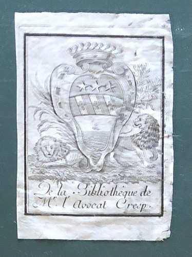 Libris de - (gravure, ex-libris