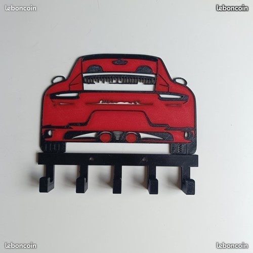 Porte clés mural porsche - porte,