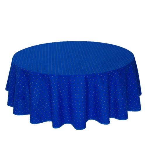Nappe ronde coton enduit