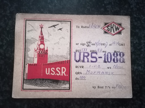 Carte qsl radio amateur - radio,