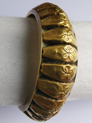 Vintage bracelet rigide cuivre - bracelet,