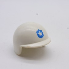 43693 Playmobil Casque de Moto Vintage Blanc écusson Police