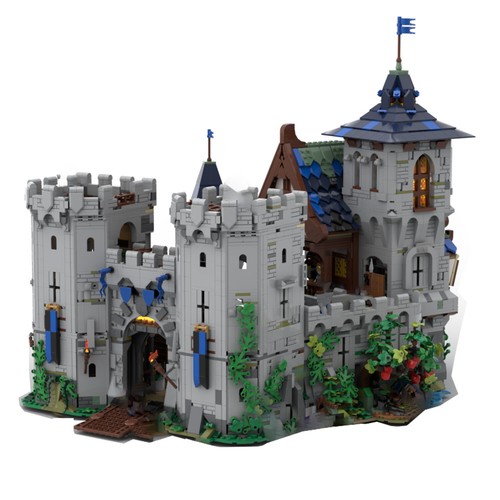 Classic castle avec - castle, detailed