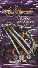 Duel master Rampage super warriors. Paquet neuf de 10 cartes.