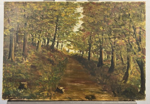 Huile sur toile signée - , ecole