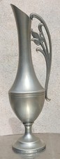 Decorative pewter pitcher - signed Jean Goardère - 20th century