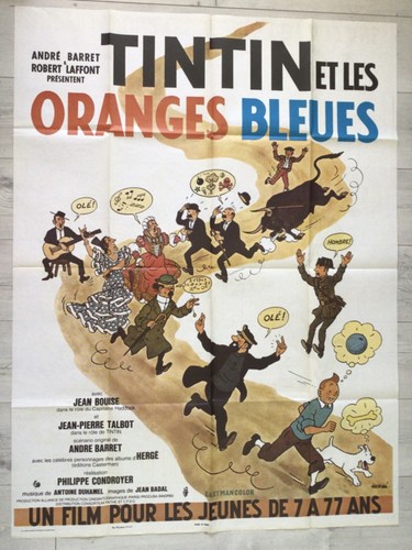 Tintin les oranges bleues - oranges,