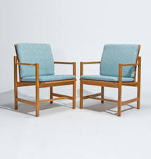 Mid Century Danish Armchairs by Borge Mogensen Vintage Furniture Hans Wegner