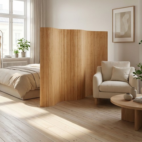 Paravent bambou marron - , 145x250