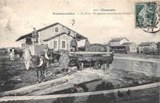 CPA 16 RUMAZIERES LA GARE LOADING TILES DES FACTORIES
