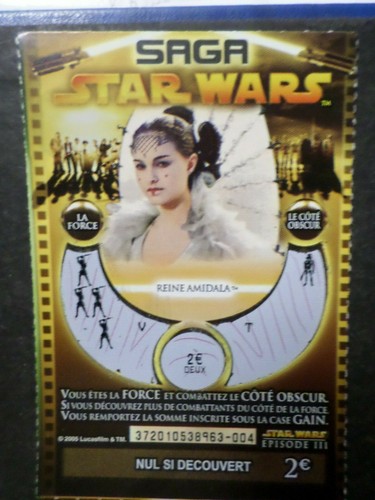 Ticket grattage saga star - saga,