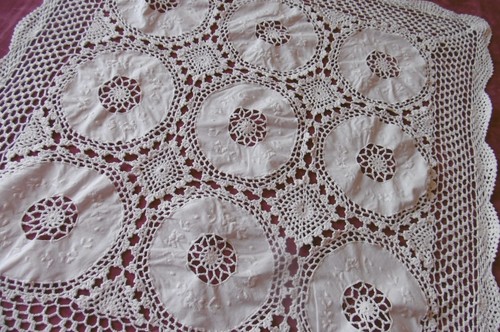 Nappe vintage avec - , alternance