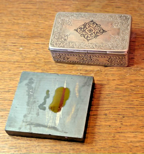 Ancienne tabatière boite - ancienne, en