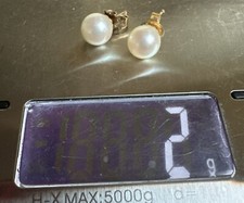 Boucle D’oreille Or 18 Carats En Perle De Culture 