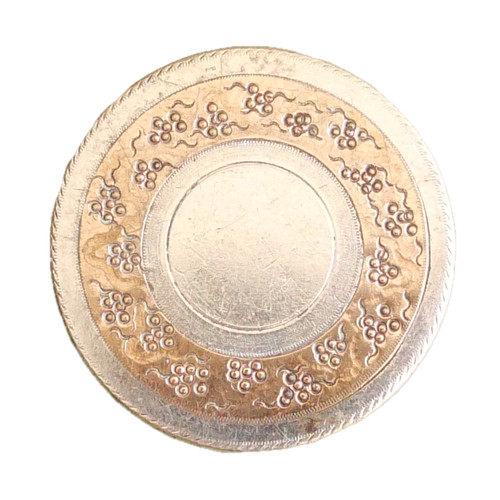 Bouton ancien cuivre estampé - ancien-,
