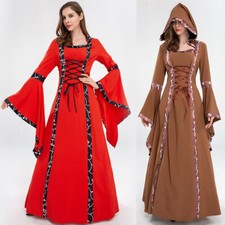 Femme Médiéval Robe Long à