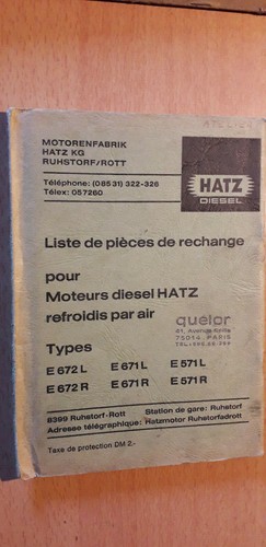 Hatz moteur diesel 672 e672 - e,