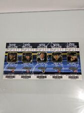 Sidney Crosby 2005-6 Rookie Year Uncut Ticket Sheet of Five
