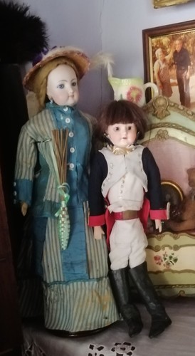 Poupée tete porcelaine soldat - poupée,