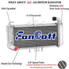 Aluminium Radiateur Pour Yamaha FZS600 Fazer FZS 600 1998-2003 1999 Nou FR