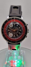 Globa Sport Vintage 1960's Telemeter Chronograph Slide Rule Calculator Watch.