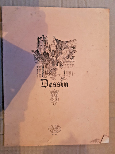 Scolaire ancien cahier - ancien, d'ecole