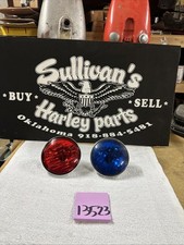 Harley Police Roadking Fog Spot Passing Lamp Red Blue Bulb Fxr Bar Lights