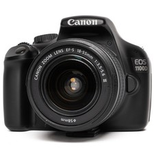 Canon EOS 1100D Digital SLR with EFS 18-55mm Black Digital Camera Mint