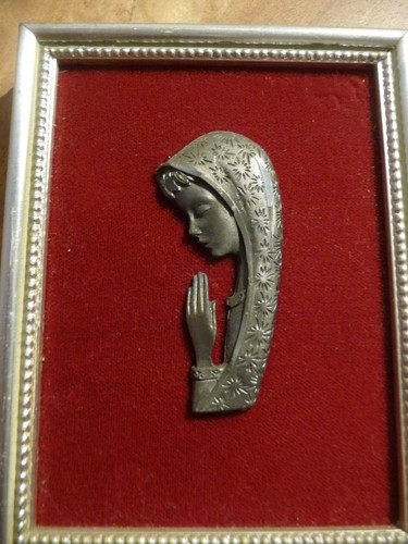 Vierge prière etain - prière,