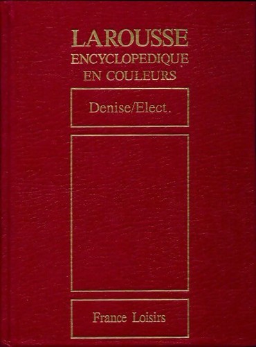 Larousse encyclopédique - , en