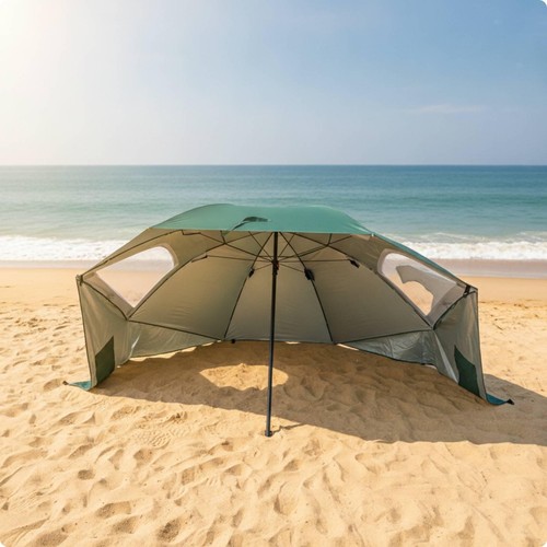 Parasol plage avec - parasol, fenêtres