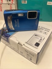 Olympus Tough TG-310 14.0MP Digital Camera - Blue (228050) With Box & Everything
