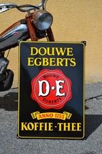 Grande plaque émaillée DOUWE EGBERTS 1753 café thé épicerie emailschilder