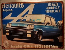 plaque métal vintage Renault
