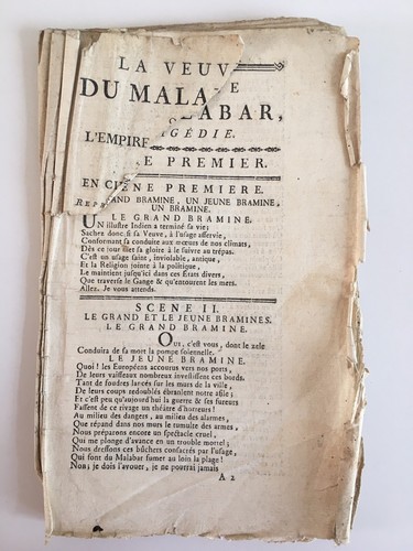 Veuve malabar tragédie - la,