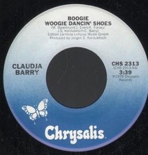 Claudja Barry Boogie Woogie Dancin' Shoes 7" Vinyle USA Chrysalis 1979 B/W Love