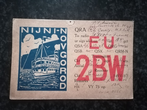 Carte qsl radio - radio, de