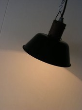 Ancienne Émaille Lampe Art Déco Suspendue BAR Cuisine Design Industriel Vintage