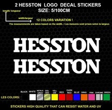 2 HESSTON  LOGO autocollant